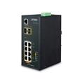 Industriell Switch 4-port 802.3AT POE+ Planet: 2x100/1000X SFP IP30